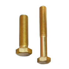 Brass hex bolt